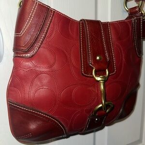 Coach Hampton Embossed Signature C Hobo - E0793-11328